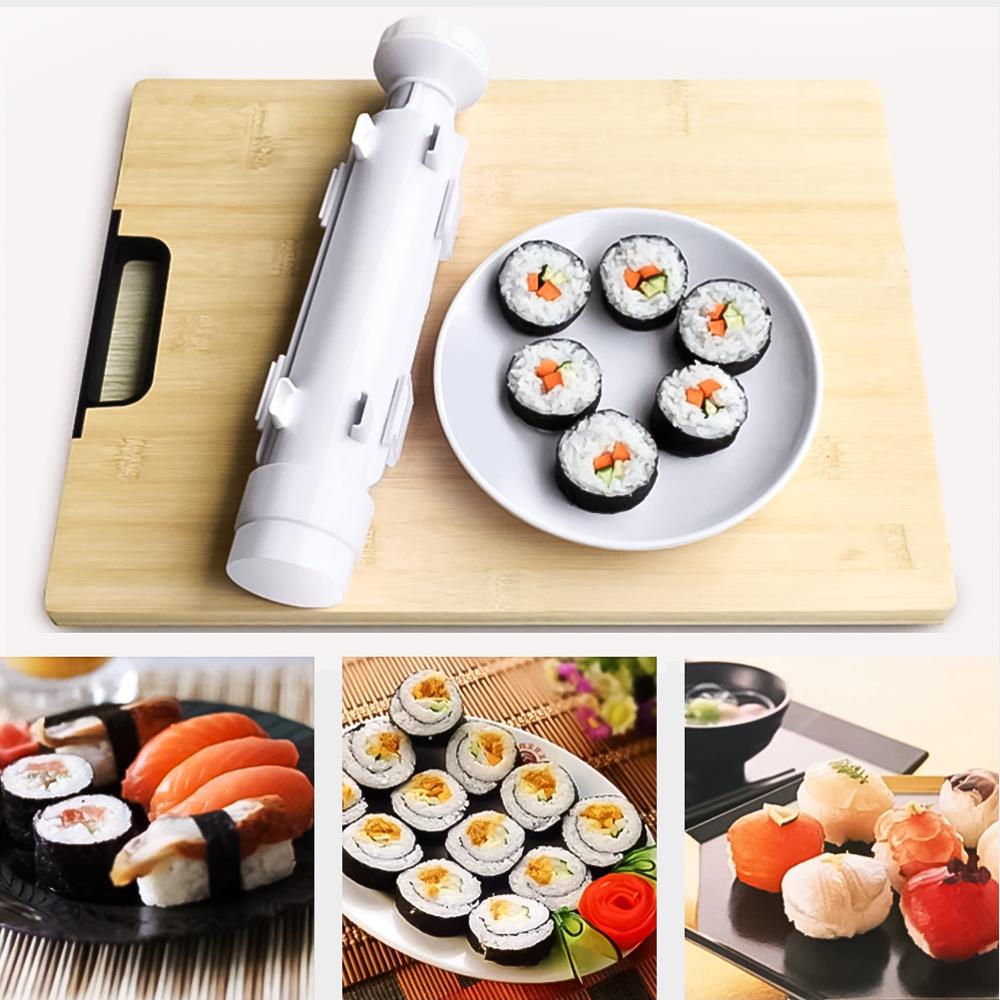 Kit sushi 11 pecas com cortador faca preparo arroz rolo molde rolete  fabricacao em casa completo - MAKEDA - Kit Sushi - Magazine Luiza